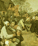Питер Брейгель-старший (1525 - 1569) "Крестьянский танец". 1569 г.